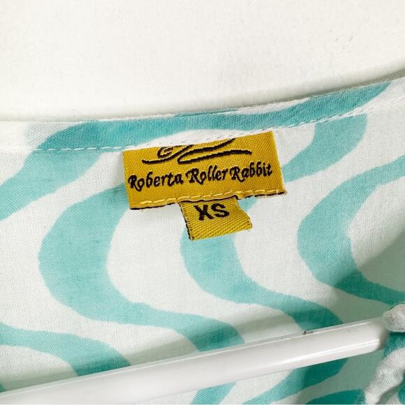 Roberta Roller Rabbit Size XS Lightweight Cotton Kurta V-Neck Popover Tunic - Picture 9 of 12